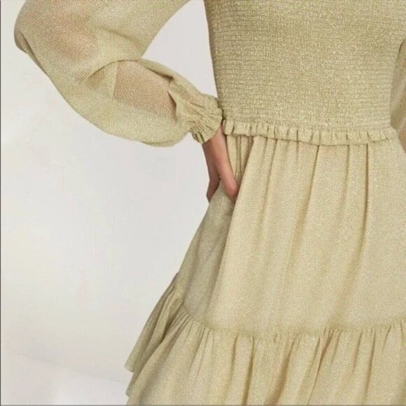 Aritzia Wilfred Tempest Dress in Birch/Marsh Green Floral Size Small - Picture 6 of 11